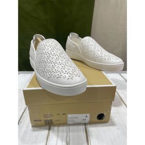 MICHAEL Michael Kors Women's Ophelia Perforated Faux Leather Sneakers - White 6M